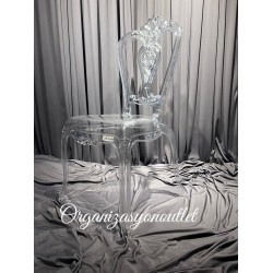 Barok Şeffaf Düğün Sandalyesi  ( 2 Adet )